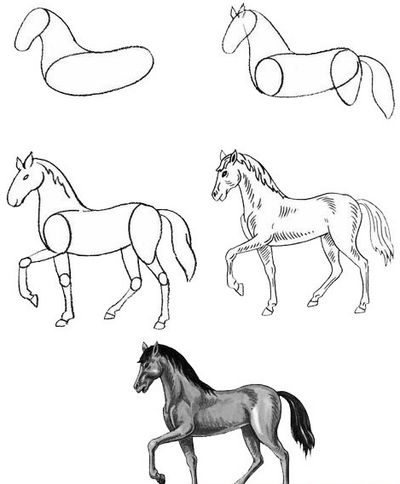 Πώς να σχεδιάσετε ένα άλογο σε στάδια;